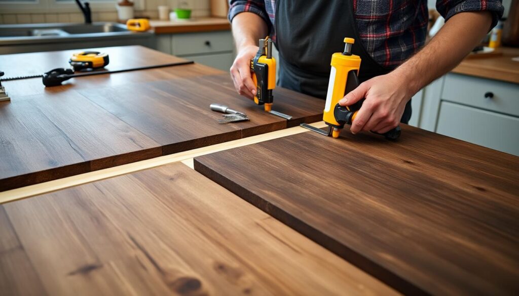 découvrez nos astuces pour assembler un plan de travail en angle avec une jonction parfaite, garantissant solidité et esthétique à votre cuisine.