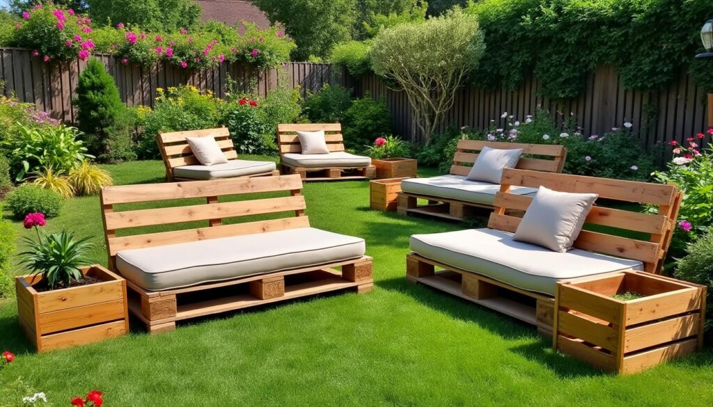 découvrez des idées astucieuses pour créer des bancs palettes et meubler votre jardin à moindre coût, alliant style, confort et économie.