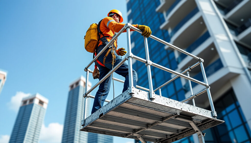 découvrez comment une plateforme pour échelle garantit la sécurité optimale lors de vos travaux en hauteur, en offrant stabilité et protection contre les chutes.