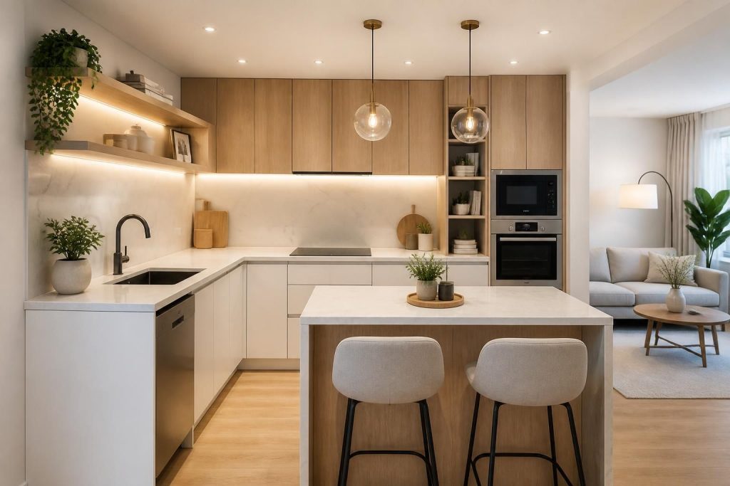 Comment aménager une petite cuisine ouverte ou en U pour optimiser l’espace